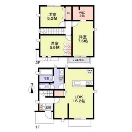 フォレストガーデン稲毛の物件間取画像